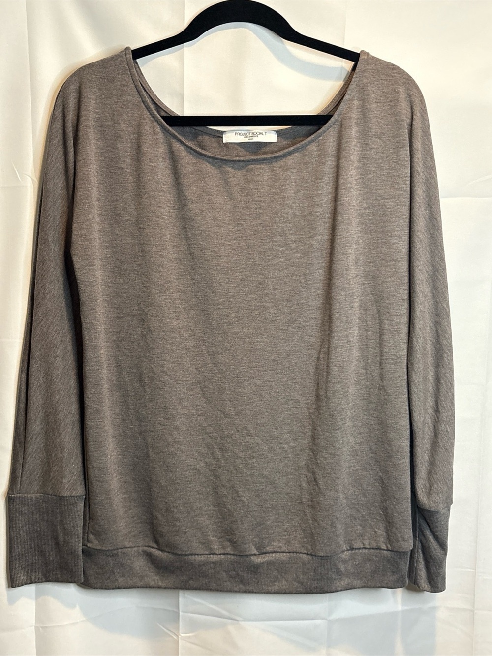 Project Social T Women's Crewneck Top - Heather Gray